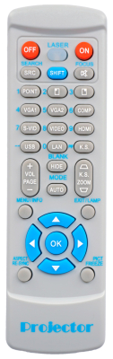 OPTOMA DS327 BR-3056N DS306I DS550 DS329 DX327 DS327DLP Universal Remote