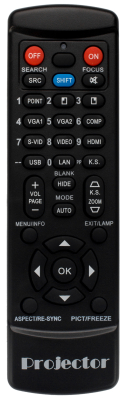 Universal remote control for Sharp PG-MB66X RRMCGA029WJSA PG-X32S RMCGA335WJSA